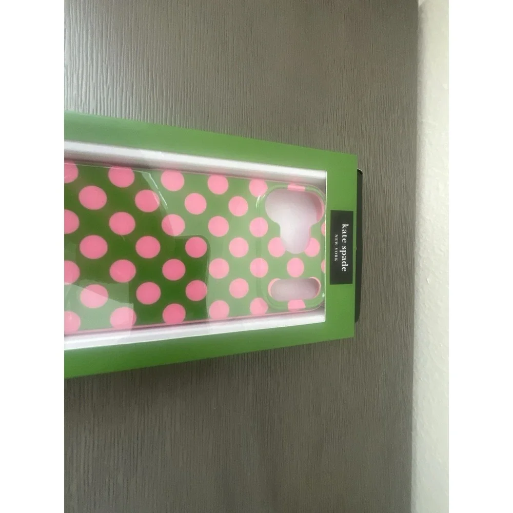 Kate‎ Spade iPhone 17 Pro Max Protective Polka Dot Case MagSafe Green Pink NIB